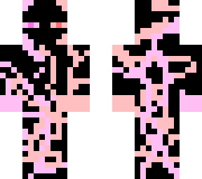 purple and red neon endermen gamer