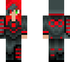 red cyborg girl (modified from somebody225's design)