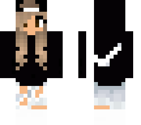 skin edit- nike hoodie girl , blond, brown eyes