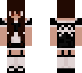 stripes maid outfit