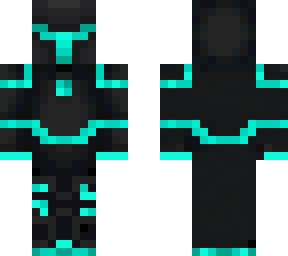 Teal glow warrior | Minecraft Skin