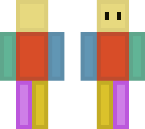 unfinished color blocking skin
