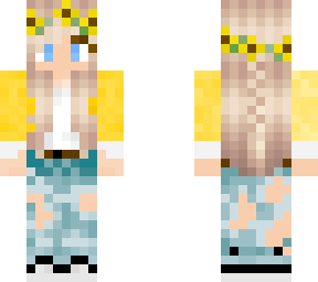 yellow flower girl