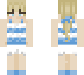blonde and blue girl