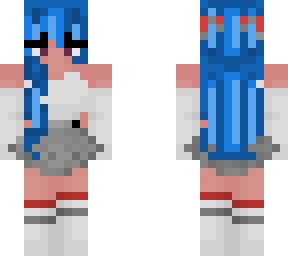 blue hair girl