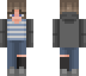 blue stripey shirt