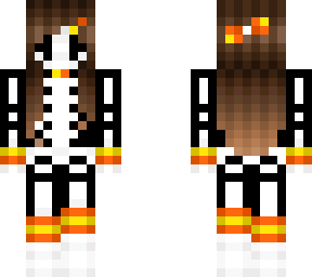 candy corn skeleton girl