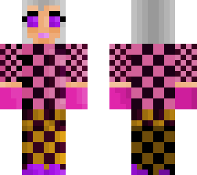 checked with a frilly skirt