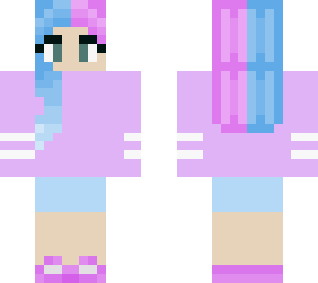 cute candy hair girl