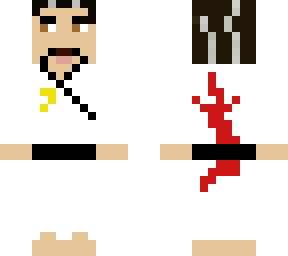 fallen karate man