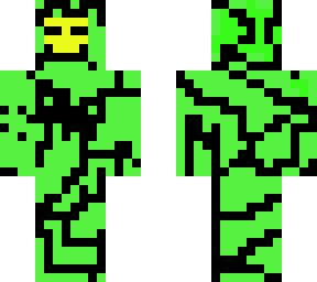 green corrupted man