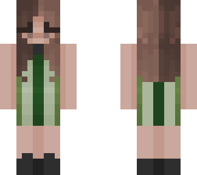 green dress