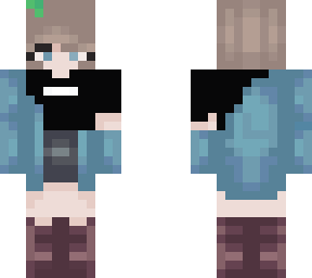 leaf girl aestethic