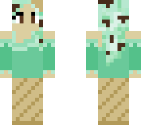 mint chocolate chip ice cream girl
