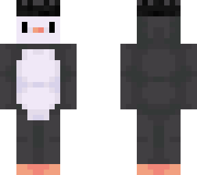 penguin with black crown