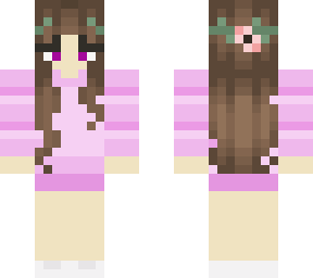 pink flower crown