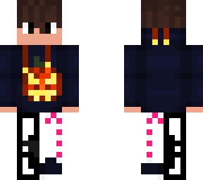 pumpkin hoodie with skeleton and candy leg!!