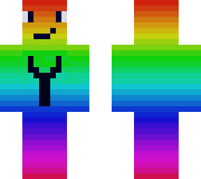 Rainbow man of Pride | Minecraft Skin