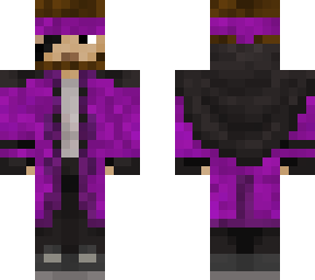 solid snake face w/cloak (purple)