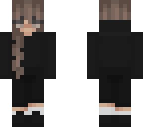 trendy black hoodie girl