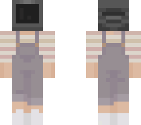 tv head w/ overalls