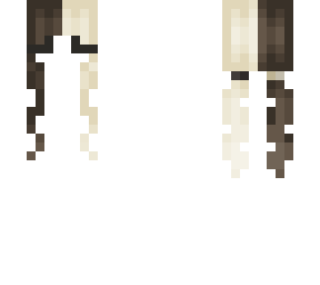 ~~ dark & light split hair ~~