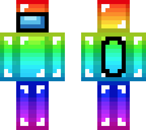 Among Us rainbow derp v1 | Minecraft Skin