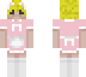 blonde pink maid