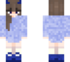 blue hoodie girl