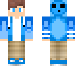 blue slimy gang hoodie boy