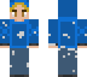 blue sweater teenager