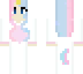 cotton candy head/unicorn girl