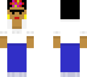 frida kahlo with blue skirt (videugglan remake)