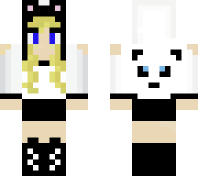 girl in panda hoodie