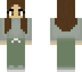 girl with army green sweatpants