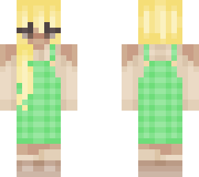 green plaid overalls