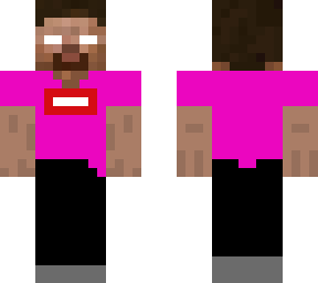 herobrine in hot pink supreme top