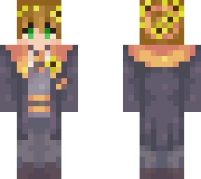 hufflepuff girl with cute bun