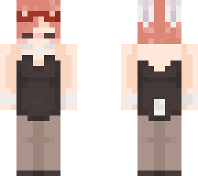 my main oc in a bunny outfit. (original by honeybrielynn)