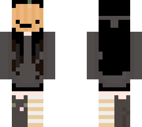 my official 2020 halloween minecraft skin (fixed) ~ milkteaboba