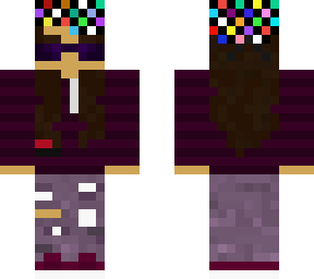 rainbow bandana + purple sunglasses girl