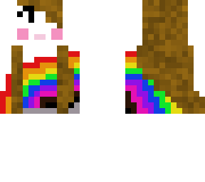 rainbow top robot girl