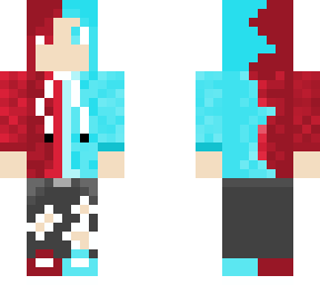 Red and Blue boy | Minecraft Skin