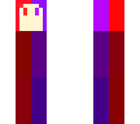 red and purple girl