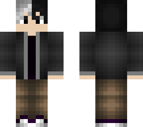 white and black hair dude