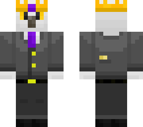 white bird in tuxedo