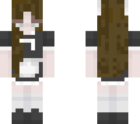 (not mine fully) maid girl with brown hair