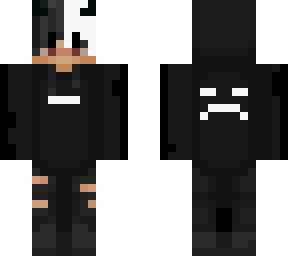 black&white demon boy