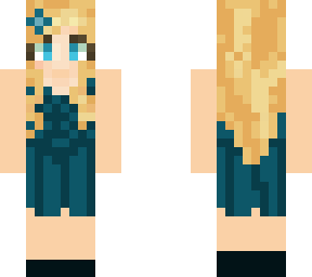blue dress