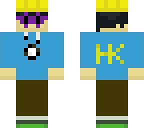 blue hoodie and yellow helmet